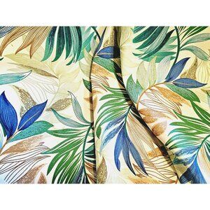 Leaf Leaves Designer Canvas Fabric Firm Lite Upholstery 54" W x 50" by Richloom